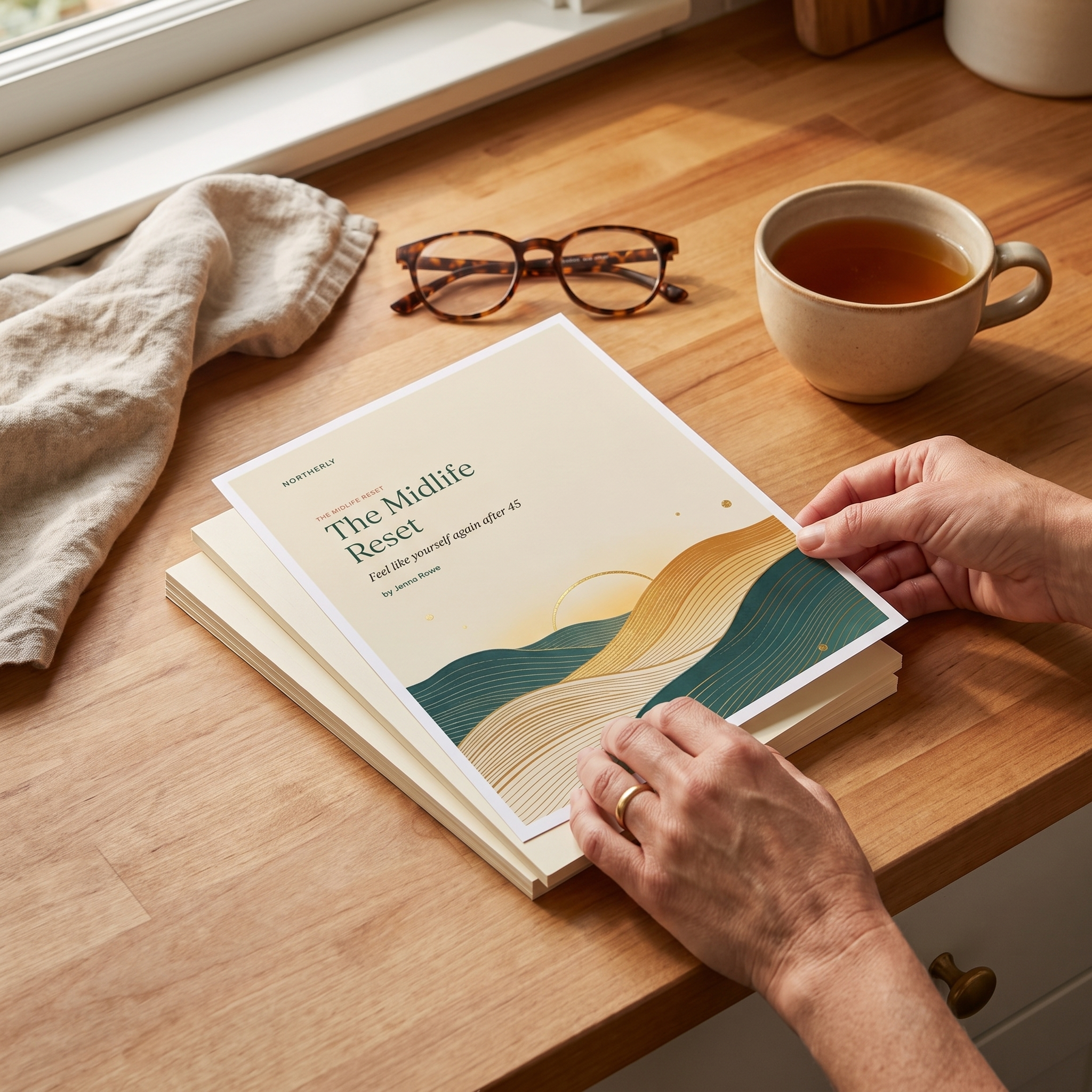 The Midlife Reset printed at home, US Letter