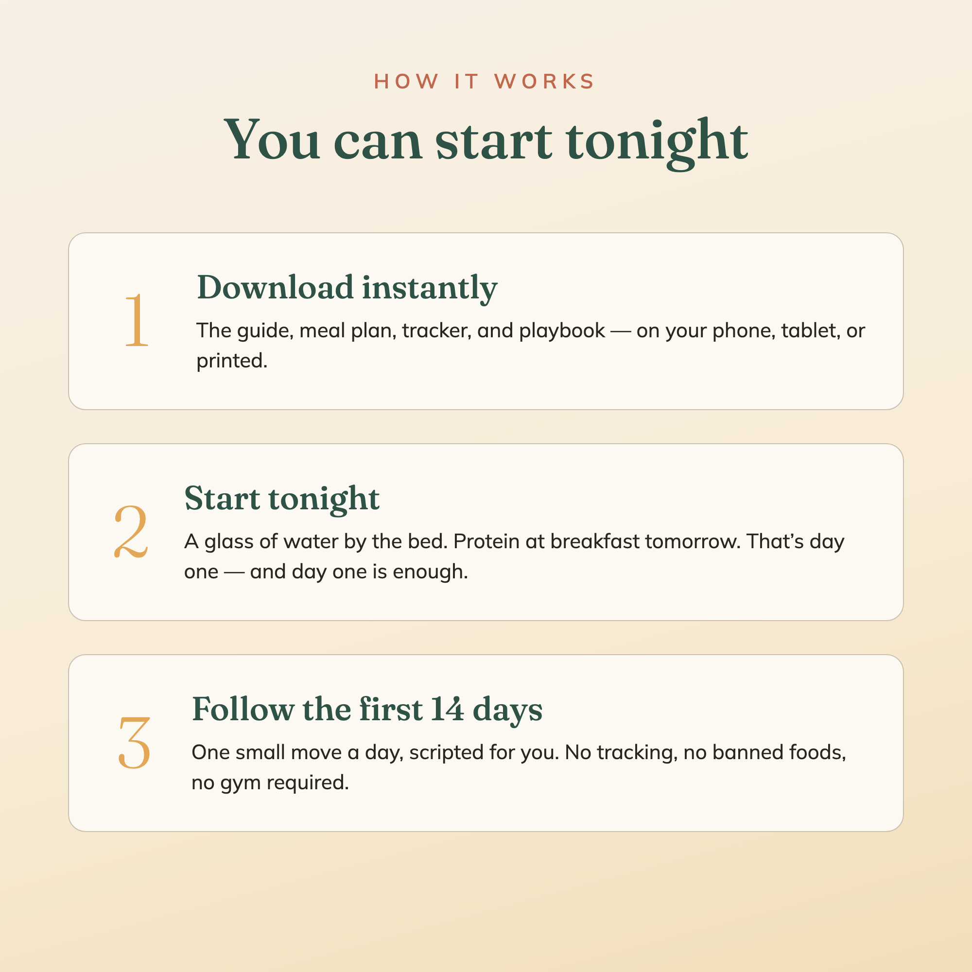 You can start tonight — instant download